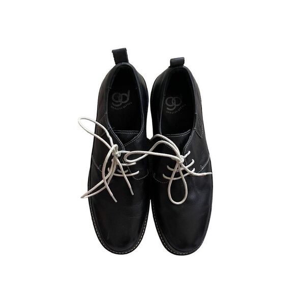 Gravity Defyer Mens Black Oxford Lace Up Leather Round Toe Casual Shoes Size 9.5 - Picture 8 of 11